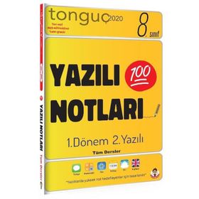 8. Sınıf Yazılı Notları 2. Dönem 1. Yazılı Tonguç Akademi Yayın