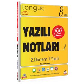 8. Sınıf Yazılı Notları 2. Dönem 1. Yazılı Tonguç Akademi Yayın