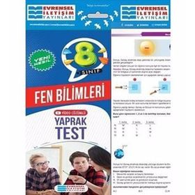 8. Sınıf Yeni Nesil Fen Bilimleri Yaprak Testler-Damla Yayınları