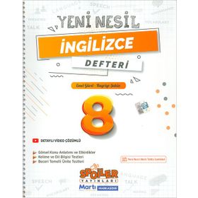 8. Sınıf Yeni Nesil İngilizce Defteri Spoiler Yayınları