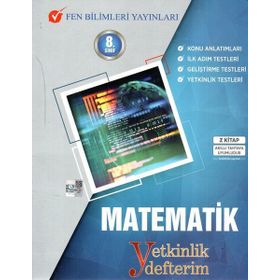 8.Sınıf Yeni Nesil Matematik Yetkinlik Defterim Fen Bilimleri Yayınları