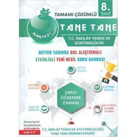 8. Sınıf Yeşil Tane Tane T.C. İnkılap Tarihi ve Atatürkçülük Soru Bankası Nartest Yayınevi