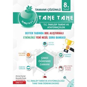 8. Sınıf Yeşil Tane Tane T.C. İnkılap Tarihi ve Atatürkçülük Soru Bankası Nartest Yayınevi