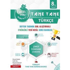 8. Sınıf Yeşil Tane Tane Türkçe Soru Bankası Nartest Yayınevi