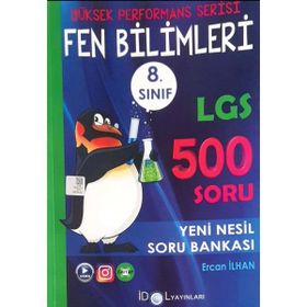 8. Sınıf Yüksek Performans Fen Bilimleri 500 Soru Bankası-İdol Yayınları