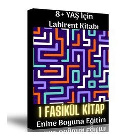 8 Yaş Üstü İçin Labirent Bulmaca Kitabı - Enine Boyuna Eğitim