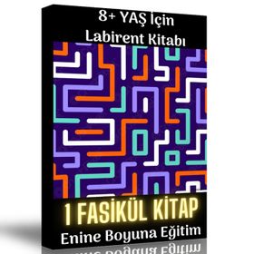 8 Yaş Üstü İçin Labirent Bulmaca Kitabı - Enine Boyuna Eğitim