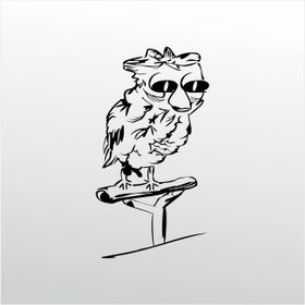 80 cm Baykuş Folyo Sticker