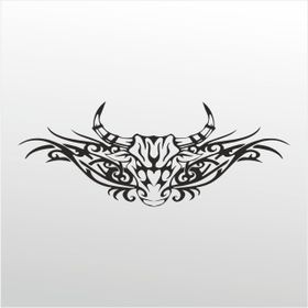 80 cm Boğa Deseni Folyo Sticker