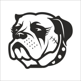 80 cm Buldok Köpek Folyo Sticker
