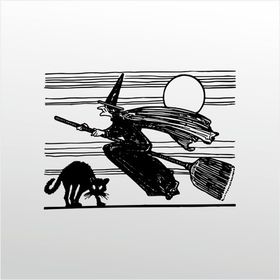 80 cm Cadı Folyo Sticker