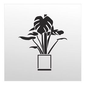 80 cm Çiçek Deseni Folyo Sticker