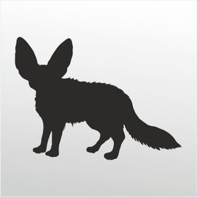 80 cm Çöl Tilki Folyo Sticker