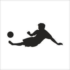 80 cm Futbolcu Folyo Sticker