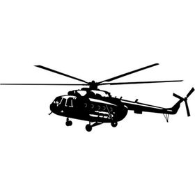 80 cm Helikopter Folyo Sticker