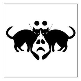80 cm Kedili Hayalet Folyo Sticker