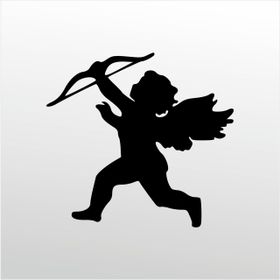 80 cm Melek Kız Folyo Sticker