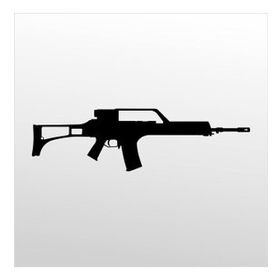 80 cm Rıfle 7.62 mm Folyo Sticker