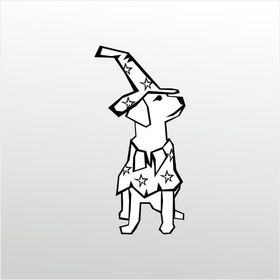 80 cm Tatlı Köpek Folyo Sticker
