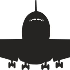 80 cm Uçak Folyo Sticker