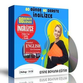 80 Günde 80 Derste İngilizce Öğreten Kitap Seti 1000 Sayfalık Kitap Seti Enine Boyuna Eğitim