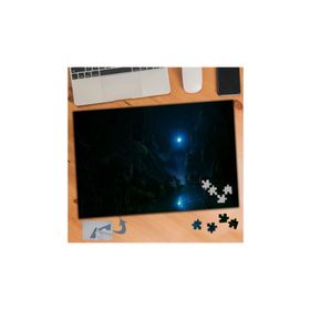 800 Ay Işığında Göl Manzara 240 Parça Puzzle Yapboz Tablo
