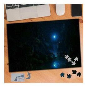 800 Ay Işığında Göl Manzara 240 Parça Puzzle Yapboz Tablo