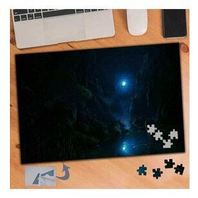 800 Ay Işığında Göl Manzara 240 Parça Puzzle Yapboz Tablo