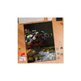801 Çiçekli Meyveli Natürmort Monet 240 Parça Puzzle Yapboz Tablo
