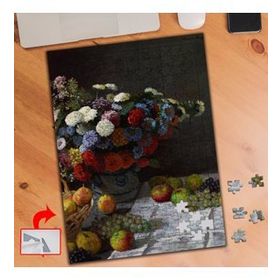801 Çiçekli Meyveli Natürmort Monet 240 Parça Puzzle Yapboz Tablo