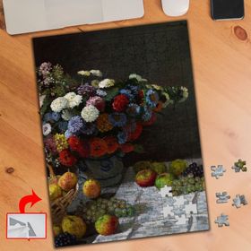 801 Çiçekli Meyveli Natürmort Monet 240 Parça Puzzle Yapboz Tablo