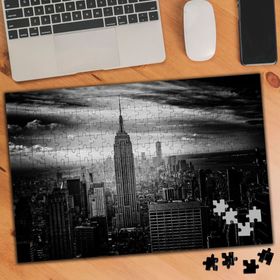 801867 Siyah Şehir Görüntüsü 240 Parça Puzzle Yapboz