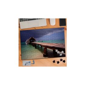 802 Ahşap Ev Ve Deniz İskelesi 240 Parça Puzzle Yapboz Tablo