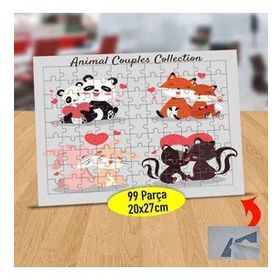 8035194 Çift Hayvanlar Koleksiyonu 99 Parça Puzzle Yapboz Tablo