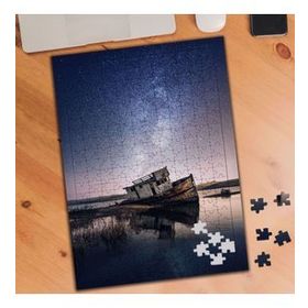 8041 Yıldızlı Gökyüzü Altında Eski Batık Gemi 240 Parça Puzzle Yapboz