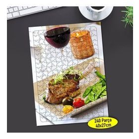 8053013 Kırmızı Et Sunum Tabağı 240 Parça Puzzle Yapboz