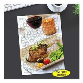 8053013 Kırmızı Et Sunum Tabağı 240 Parça Puzzle Yapboz