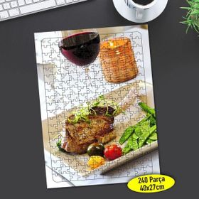 8053013 Kırmızı Et Sunum Tabağı 240 Parça Puzzle Yapboz