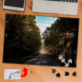 8062 Güneş Ağaçlı Yol Bahar 240 Parça Puzzle Yapboz Tablo