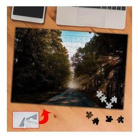 8062 Güneş Ağaçlı Yol Bahar 240 Parça Puzzle Yapboz Tablo