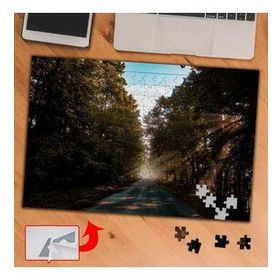 8062 Güneş Ağaçlı Yol Bahar 240 Parça Puzzle Yapboz Tablo