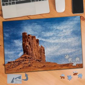 807 Kızıl Taş Kaya Mavi Gökyüzü 240 Parça Puzzle Yapboz Tablo