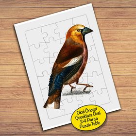 80773 Minik Serçe Kuş Çocuklara Özel Puzzle Yapboz Tablo