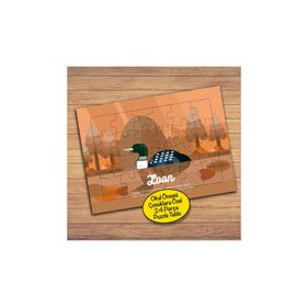 80PZ Göldeki Ördek Park Çocuklara Özel Puzzle Yapboz Tablo