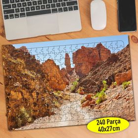 81 Kurak Toprak ve Kızıl Kayalıklar Doğa 240 Parça Puzzle Yapboz