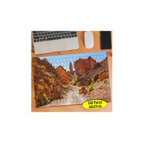81 Kurak Toprak ve Kızıl Kayalıklar Doğa 240 Parça Puzzle Yapboz