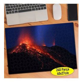 811 Doğal Afet Yanardağa Lav Püskürtmesi 240 Parça Puzzle Yapboz