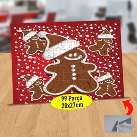811 Merry Christmas Neşeli Kurabiye 99 Parça Puzzle Yapboz Tablo