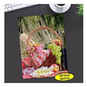 81282249 Piknik Alanında Meyve Sepeti 240 Parça Puzzle Yapboz