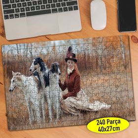 81287996 Rus Borzoy Cinsi Köpek 240 Parça Puzzle Yapboz